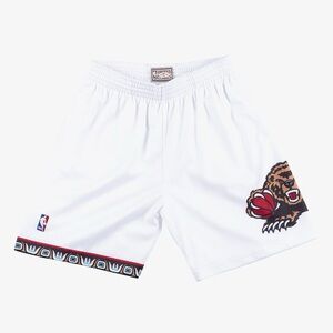 Mitchell & Ness Vancouver Grizzlies White Basketball Shorts